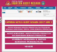 Peraturan menteri negara pendayagunaan aparatur negara. Laporan Ketua Audit Negara 2017 Jabatan Audit Negara Facebook