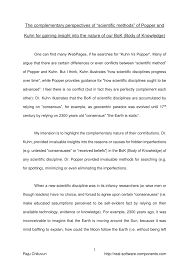 If you want to find evidence for an answer, or an answer itself, you construct a hypothesis and test that hypothesis in an experiment. Pdf The Complementary Perspectives Of Scientific Methods Of Popper And Kuhn For Gaining Insight Into The Nature Of Our Bok Body Of Knowledge