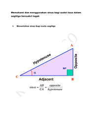 Segitiga bersudut tegak => salah satu sudut segitiga = 90°. Trigonometri I By Hadaina Fo Ad Flipsnack