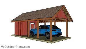 Backyard garden sheds from american steel carports, inc. Carport With Storage Plans Myoutdoorplans Free Woodworking Plans And Projects Diy Shed Wooden Playhouse Pergola Bbq