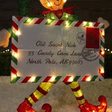 Holiday Living 40 In Elf Light Display With Clear Incandescent Lights Lowes Com Light Display Outdoor Christmas Decorations Holiday