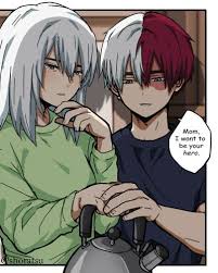 Todoroki Shouto S Mom Tumblr It S So Emotional And Cute That I Don T Know How Should I Feel The Art My Hero Academia Memes Hero My Hero Academia Shouto