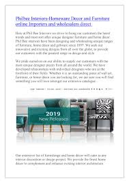 Locally handmade home decor & furniture by south african designers. Philbee Interiors Homeware Decor And Furniture Online Importers And Wholesalers Direct By Ersonghoi Cyanopel Issuu
