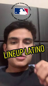 Lineup latino con el filtro de MLB.⚾️ #mlb #beisbol #beisbollatino