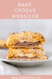 Croque Monsieur Recipe Croque Monsieur Savoury Food Brunch Sandwich