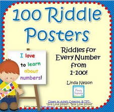 100 Math Riddle Posters One For Each Number From One To 100 Post A New One By Your Calendar Every Day And Watch Your Student Math Riddles Math Calendar Math