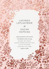 Richmond Park Invitation White Rose Gold Online At Paperless Post Wedding Invitations Invitations White Invitations