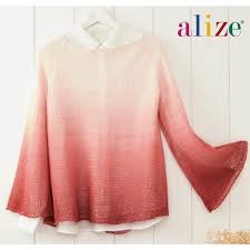 Angora Gold Ombre Batik Orgu Batik Bluz