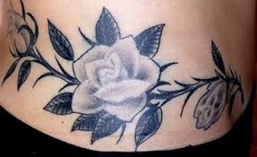 251 girls side tattoo designs; Black Rose Tattoo Designs