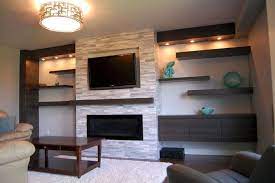 30 Awesome Brick Walls Ideas For A Living Room Design Fireplace Tv Wall Fireplace Design Tv Above Fireplace