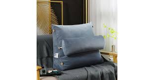 Bolster pillow the mypillow® supportive, cool interlocking fill in a bolster pillow! Triangular Wedge Lumbar Pillow Support Cushion Backrest Bolster Soft Headboard Grid Grey Matt Blatt