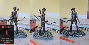 3d Model Of Lara Croft From Tomb Raider Videogame 3dprinting Painting 3dmodels