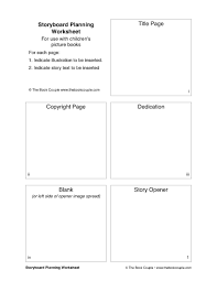 A simple storyboard form can be used to retell a story's main events, plan before writing a story, plan for a film, and much more. Storyboard Planning Worksheet For Use With Children S Picture Books Book Editor Carol Killman Rosenberg