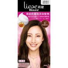 buy kao liese blaune creamy foam color hair dye kit 6 dark