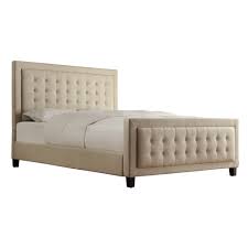 There are currently no products in your area. Bellevista Square Button Tufted Upholstered Bed With Footboard By Inspire Q Bold On Sale Overstock 9391735