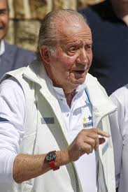 Spain`s Former King Juan Carlos I Waves As he Arrives at the Nautical Club  in the Galician Town of Sanxenxo,Spain Editorial Stock Image