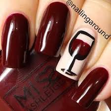 5 Gorgeous Wine Manicures To Go With Your Next Glass Wine Nails Nail Designs Birthday Nails
