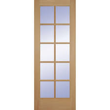 Outside french doors can be utilized both within and outside the household with interior doors being perfect for rooms such as the. Builders Choice 24 In X 80 In 24 In Clear Pine Wood 10 Lite French Interior Door Slab Hdcp151020 The Home Depot Doors Interior Glass Doors Interior French Doors Interior