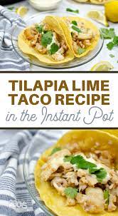 In a small bowl, mix together taco seasoning and oil. Tender Instant Pot Tilapia Lime Tacos 3 Boys And A Dog