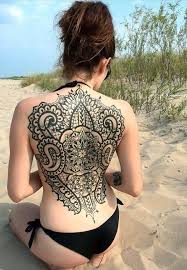 Awesome Mandala Tattoo On Girl Full Back Back Tattoo Women Mandala Tattoo Design Tattoos