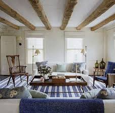 Poutres Decapees Maison A La Mer Deco Maison Salon En Bois Poutre Bois