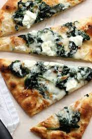Flatbread Pizza With Spinach And Goat Cheese Green Valley Kitchen Recipe Goat Cheese Recipes Recipes Flatbread Pizza