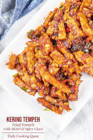 Kering Tempeh Fried Tempeh With Sweet And Spicy Glace Recipe Recipes Cooking Recipes Sweet And Spicy