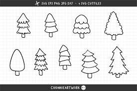 Svg Christmas Tree Bundle Graphic By Chonnieartwork Creative Fabrica