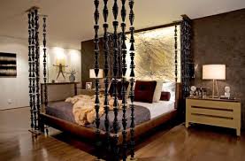 Modern black 4 poster canopy bed. Four Poster Bed Usher In The Holiday Retreat Vibe