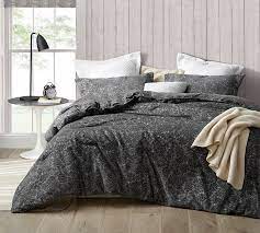 For a higher quality alternative, at an affordable price the comforter shell exterior is a soft polyester of a denser quality fabric that won't easily rip and tear. Extra Large Twin Bedding Unique Black Textured Detail Soft Microfiber Twin Xl Comforter Set