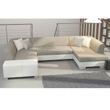 Le canapé d'angle modulable cordoba vous charmera par ses dimensions généreuses et son système de modularité. Meuble De Salon Canape Canape D Angle Gris Et Blanc Sofamobili