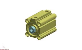 Smc Pneumatic Cylinder 3d Cad Model Library Grabcad