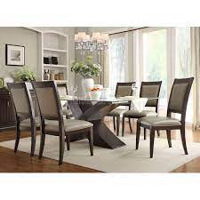 Bering Dining Room Set Homelegance Glass Dining Room Sets Glass Dining Room Table Dining Room Decor Modern