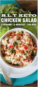 Blt Keto Chicken Salad Recipe Keto Chicken Salad Chicken Salad Recipes Keto Chicken