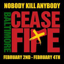 This was a possible logo for it. Baltimore Fishbowl Ceasefire Logo February