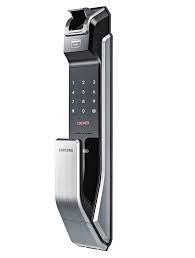 Samsung Digital Door Lock Shs P718lbk En Fingerprint Push Pull Two Way Latch Mortise English Version Morise Am Digital Door Lock Door Locks Smart Door Locks