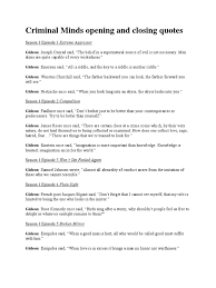 Maybe you would like to learn more about one of these? Criminal Minds Opening And Closing Quotes Oath Of Office Religion And Belief