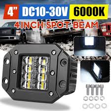 4.4 out of 5 stars. Buy 160w 4inch Flush Mount Led Work Light Bar Rear Bumper Reverse Pods 4 Row Driving Waterproof At Affordable Prices Free Shipping Real Reviews With Photos Joom