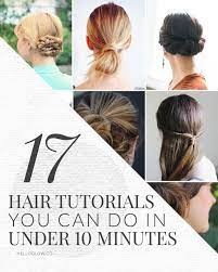 17 Cute Easy Hair Tutorials You Can Do In Under 10 Minutes Hair Tutorial Easy Hairstyles Hair Tutorials Easy