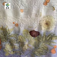 eco print 羊毛花葉移印染 printed shower curtain prints painting