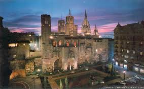 Gothic Quarter streets in Barcelona