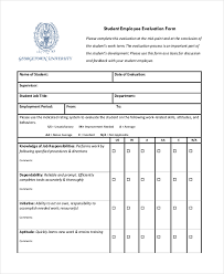 Sample Job Performance Evaluation Forms - 10+ Free Documents in Word ...