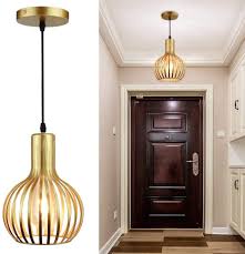 By laurel foundry modern farmhouse®. Dllt Brass Pendant Ceiling Lights Fixtures Classic Pendant Lamp E26 Industrial Metal Hanging Pendant Led Lighting For Kitchen Bedroom Dining Room Hallway Loft Restaurant Bar Entryway Buy Online In Bulgaria At Bulgaria Desertcart Com