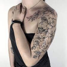Light Tattoos By Yarina Tereshchenko Sleeve Tattoos For Women Tattoos For Women Flowers Shoulder Tattoos For Women