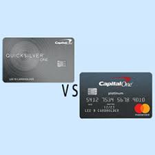 Capital One Quicksilverone Cash Vs Capital One Platinum Finder Com