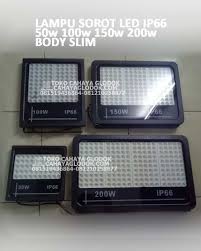 Lampu light emitting diode (led) jenis lampu ini tersusun dari komponen listrik yang menghasilkan cahaya atau dikenal dengan nama dioda. Jual Lampu Sorot Led Ip66 50w 100w 150w 200w Cahayaglodok Com