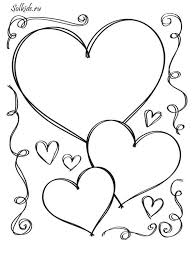 Hearts Love Coloring Pages Valentines Day Coloring Page Heart Coloring Pages