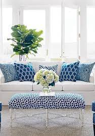 Blue Pillows Blue Home Decor Blue Living Room White Rooms