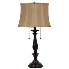 Shop Allen Roth Woodbine 28 In Dark Oil Rubbed Bronze Indoor Table Lamp With Fabric Shade At Lowes Com Bronze Table Lamp Lowes Table Lamps Fabric Shades
