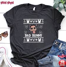 Shop bad bunny hoodies created by independent artists from around the globe. Bad Bunny Merch El Conejo Malo Yo Perreo Sola Ugly Christmas Sweatshirt Hoodie Sweater Long Sleeve And Tank Top
